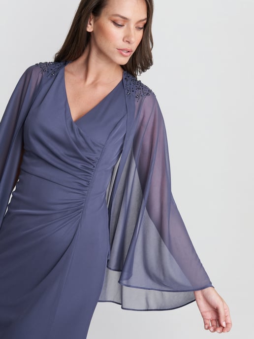 Estefany V Neck Embellished Maxi Dress