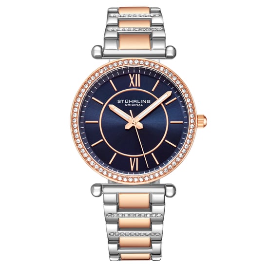 Rose Gold und Blau Aria Quarz 36mm - Image 1
