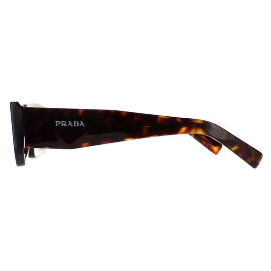 Prada Rectangle Womens Dark Tortoise Dark Brown PR06YS