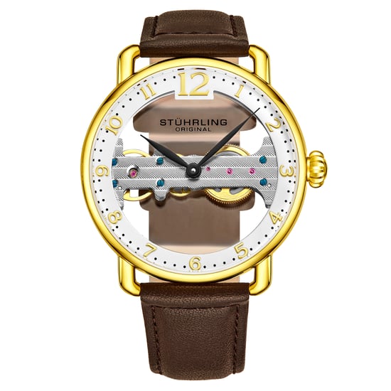 Braun und Gelbgold Brücke Quarz 42mm - Image 1