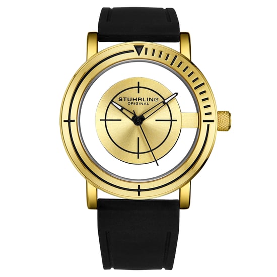 Gold und Schwarz Aviator Quartz 42mm - Image 1