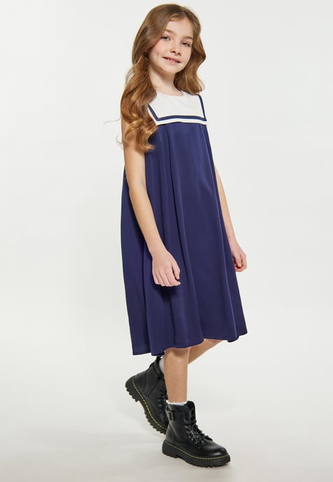 Dreimaster Kleid Mädchen (Kids) Marine - Image 3