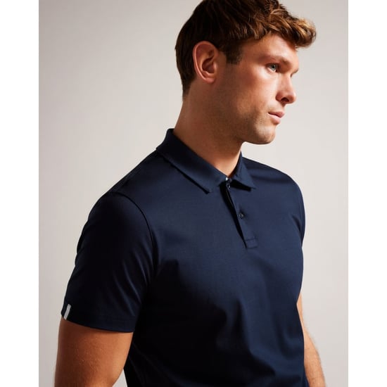 Polo Zeiter Slim toucher doux Ted Baker Pour Homme en Bleu Marine - Image 3