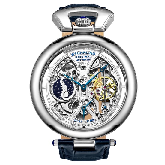Silberne Emperor's Grandeur Automatik 49mm Skeleton - Image 1