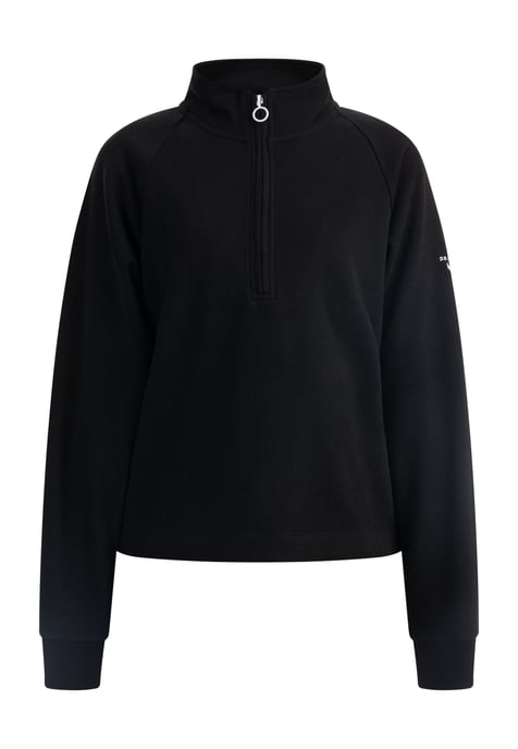 Dreimaster Sweatshirt-Troyer Damen Schwarz - Image 1