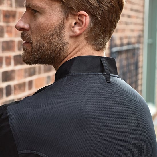 Premier - "Coolchecker" Kochjacke für Herren (Schwarz) - Image 3