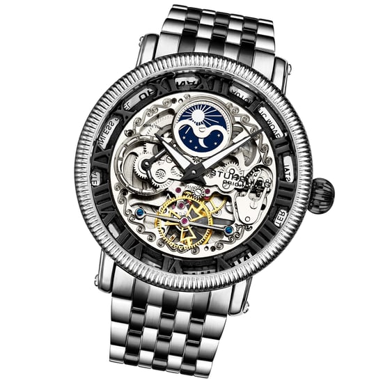 Schwarz und Silber Special Reserve Automatic 48mm Skeleton - Image 2