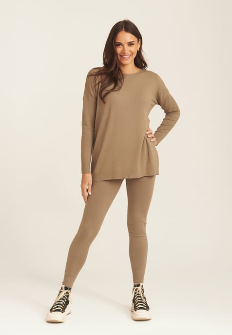 Leggings aus gebürsteter Baumwolle - Image 1