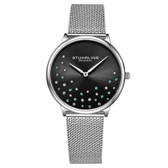 Silber und Schwarz Symphony Quartz 38mm - Image 1