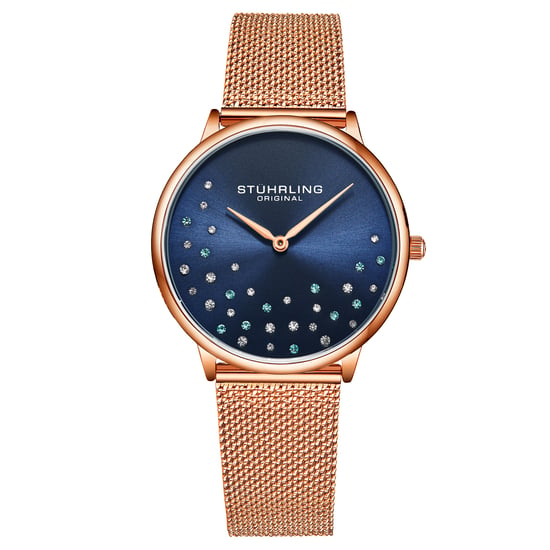 Rose Gold und Blau Symphony Quartz 38mm - Image 1