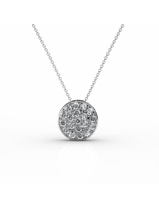 Runde Anhänger - Silber und Kristall - Image 1