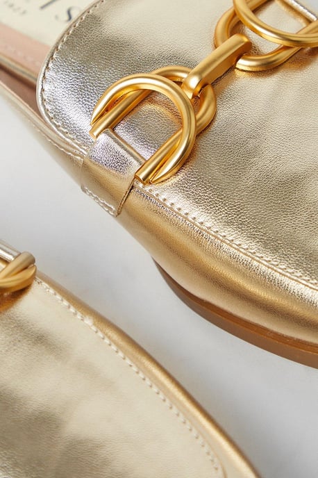 Lucy Snaffle Detail Mule Loafers