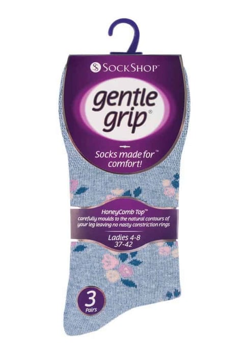 Gentle Grip - 6 Paare Damen Gentle Grip nicht elastische Socken - GG139 - Image 2
