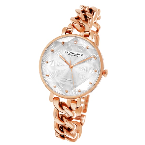 Rose Gold und Silber Vogue Quarz 38mm - Image 2