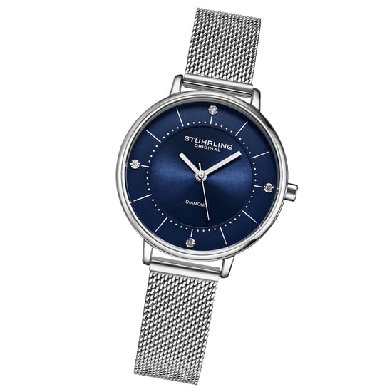 Marineblau und Silber Almasi Quarz 34mm - Image 2