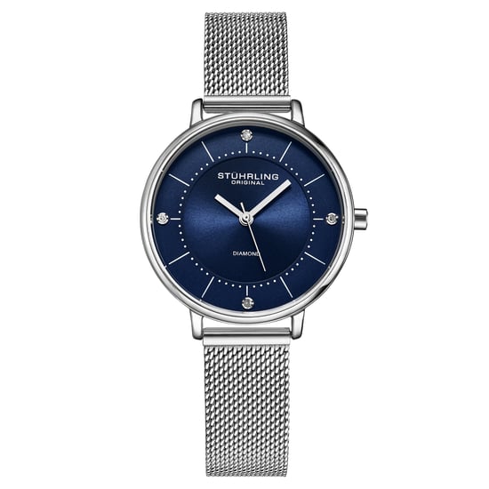 Marineblau und Silber Almasi Quarz 34mm - Image 1