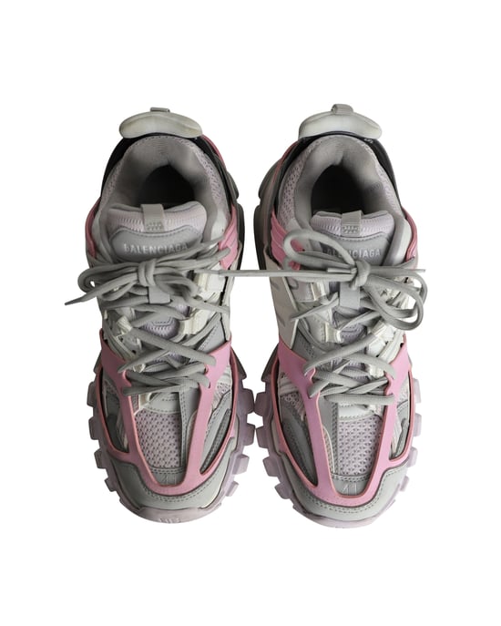 Balenciaga Track Sneakers in Pink Kombi Polyurethan - Image 5