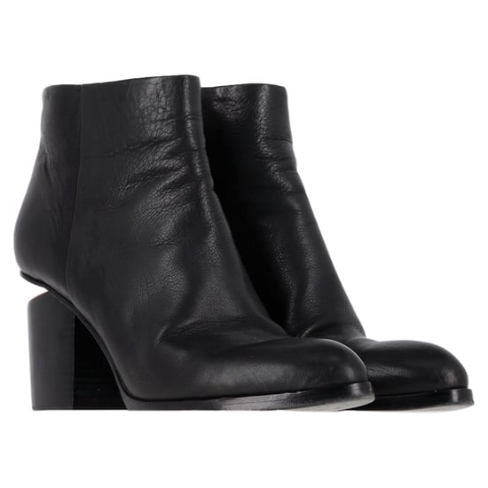 Alexander Wang Gabi Cutout Absatzstiefeletten aus schwarzem Leder - Image 4