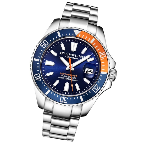 Blau und Orange Depthmaster Quarz 42mm - Image 2