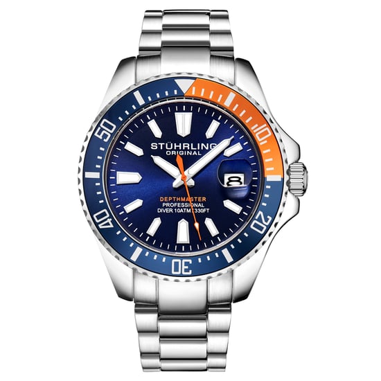 Blau und Orange Depthmaster Quarz 42mm - Image 1