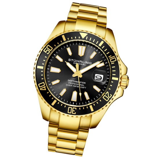 Gold und Schwarz Depthmaster Quartz 42mm - Image 2