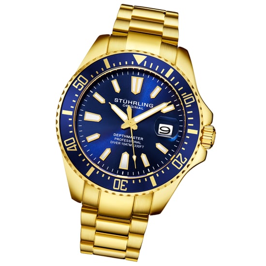 Blau und Gold Depthmaster Quartz 42mm - Image 2