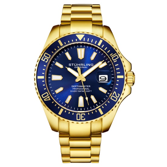 Blau und Gold Depthmaster Quartz 42mm - Image 1