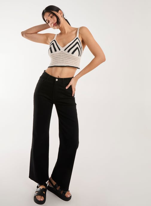 Contrast Crochet Bralette