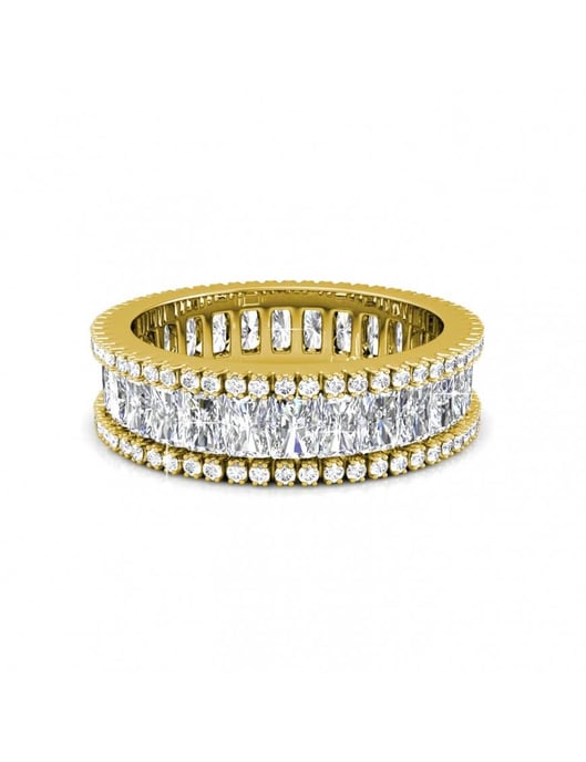 Glamour Lock Ring - Gold und Kristall - Image 3