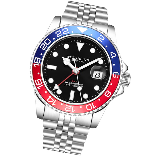 Rot und Blau Meridian GMT Quarz 42mm - Image 2