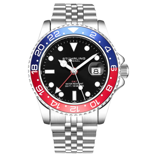 Rot und Blau Meridian GMT Quarz 42mm - Image 1