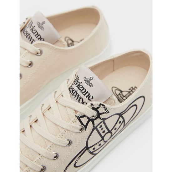 Women's Vivienne Westwood Canvas Plimsole Low Top Trainers in Beige