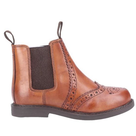 Cotswold Childrens/Kids Nympsfield Leather Chelsea Boot (Tan)