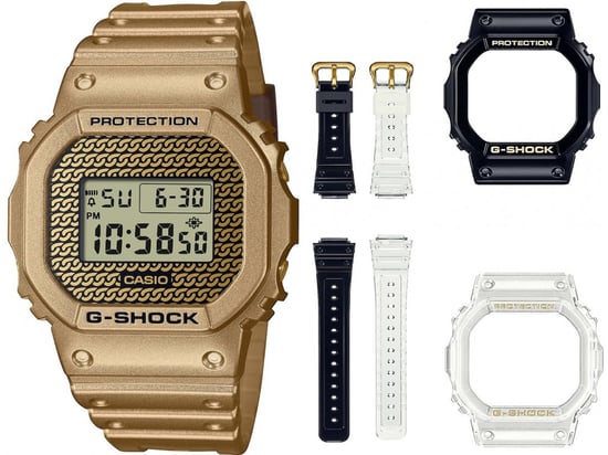 Casio G-Shock Herren Gold Uhr DWE-5600HG-1ER - Image 1