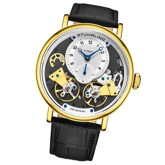 Gold und Schwarz Ares Automatik 43mm - Image 2