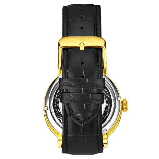 Gold und Schwarz Ares Automatik 43mm - Image 3