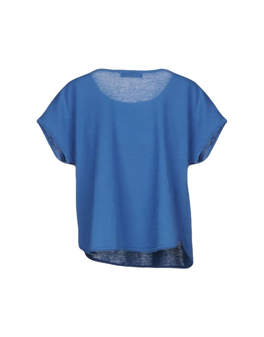 Stefanel Blue Cotton Short Sleeve Knit