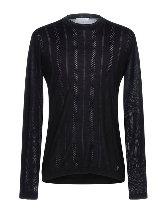 Versace Collection Black Silk Knit Jumper