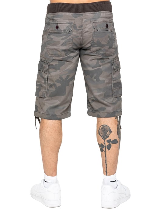 Enzo | Herren Cargo Combat Camo Shorts - Image 3
