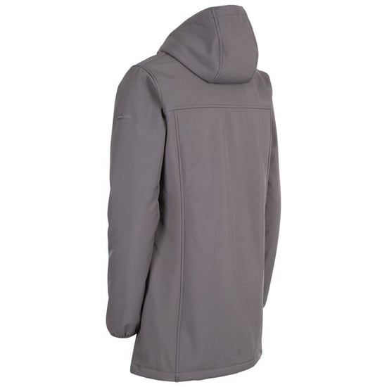 Trespass Womens/Ladies Kristen Longer Length Hooded Waterproof Jacket (Carbon)