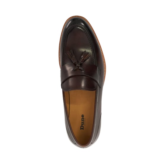 Dune Shaw Herren Slipper Aus Braunem Leder - Image 4