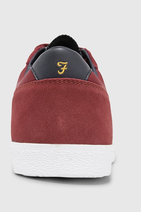 Farah Red 'Stanton' Casual Lace Up Trainers