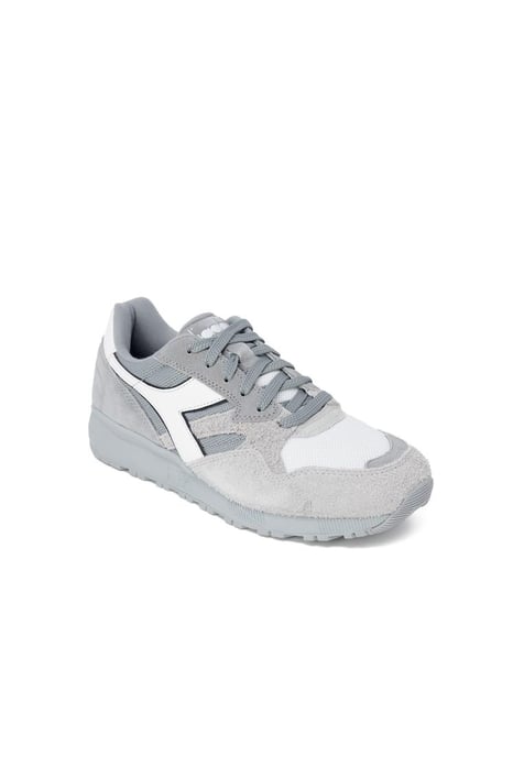 Diadora Men's Luxury Leather Lace-up Sneakers in Grey