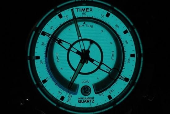 Timex Tide/temp/Kompass Herren Schwarz Uhr T2N720 - Image 4