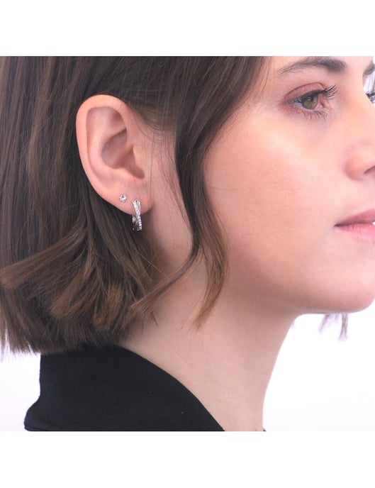 Criss-Ohrringe - Silber und Kristall - Image 2