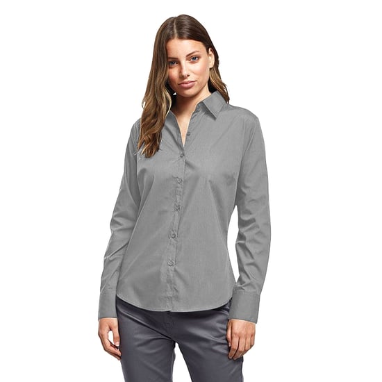 Premier - Bluse für Damen Langärmlig (Silber) - Image 3