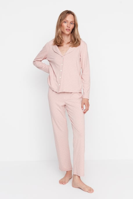 Trendyol Femmes  Col de chemise Pyjama Ensemble 2 pieces - Image 1