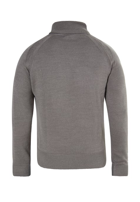 Mo Rollkragenpullover Herren Hellgrau Melange - Image 2
