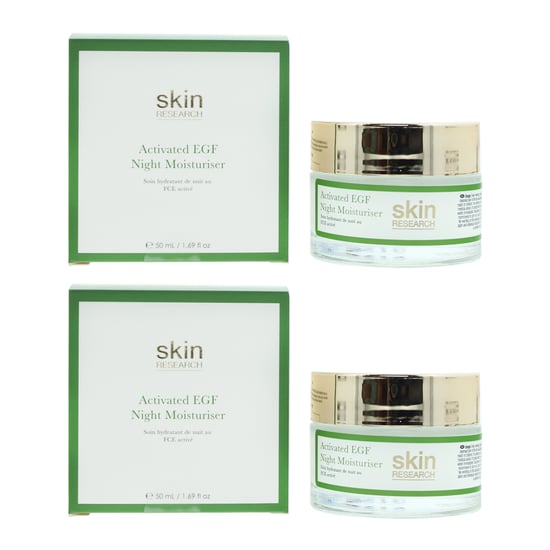 Skin Research Advanced Epidermal Growth Factor Night Moisturiser 50ml X 2