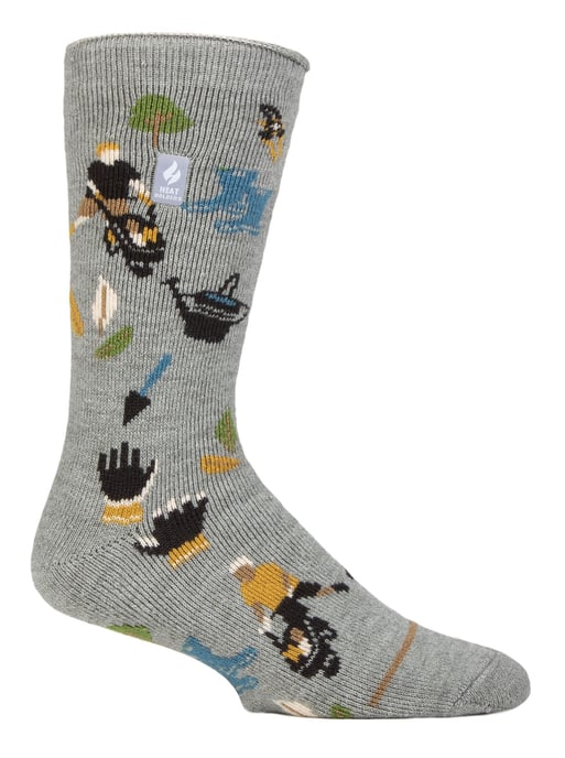 Herren Fun Hobby Socken | Heat Holders Lite | Novelty Fluffy Fleece gefüttert Thermosocken für Winter - Gartenarbeit - Image 1